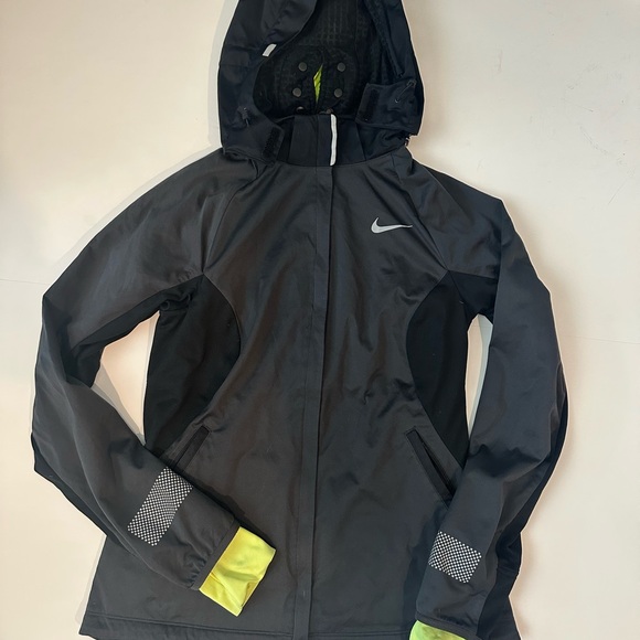 Nike Dri Fit Running Full Zip Jacket Women's Medium Reflective Lined Pockets - Picture 1 of 6